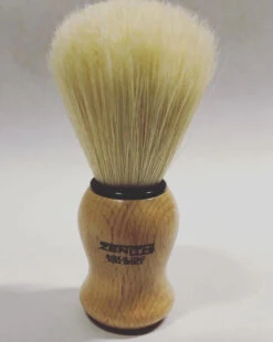 Zenith Light Wooden Handle Shaving Brush -Razor Shop zenith wood 1